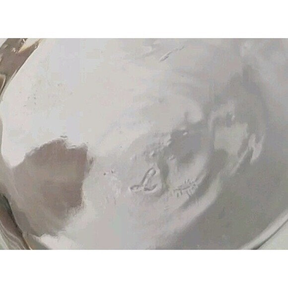 Vintage MCM Libbey Frosted Etched Design Clear Glass Wine/Juice Carafe - Picture 5 of 8